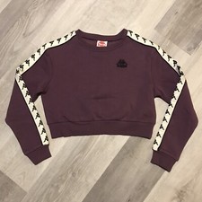 Kappa 222 Banda Bacroy Cropped Sweatshirt Sz Small