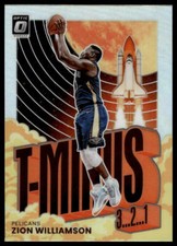2021-22 Donruss Optic #1 Zion Williamson T-Minus 3...2...1... Holo Pelicans