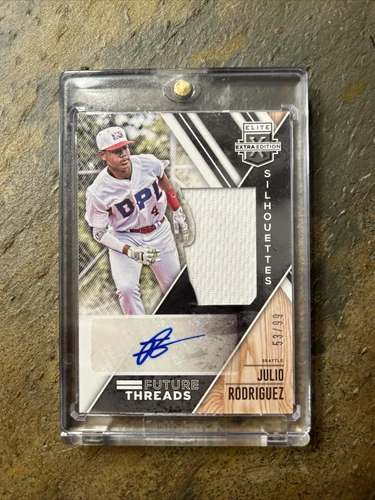 2017 Elite Extra Edition Julio Rodriguez Future Threads Auto FTSA-JU 53/99 XRC