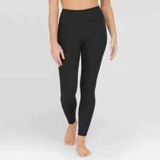 NWT Assets by Spanx Ponte Shaping Flare Leggings Black Size Small