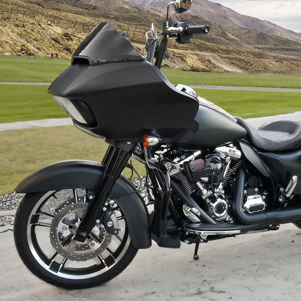 Carenado exterior delantero negro vivo apto para Harley Davidson Road Glide FLTRX 2015-24 Foto 2 de 4