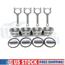 Connecting Rods & Piston Kit Fits For G4KD Hyundai Tucson KIA Forte 5 DOHC 10-13
