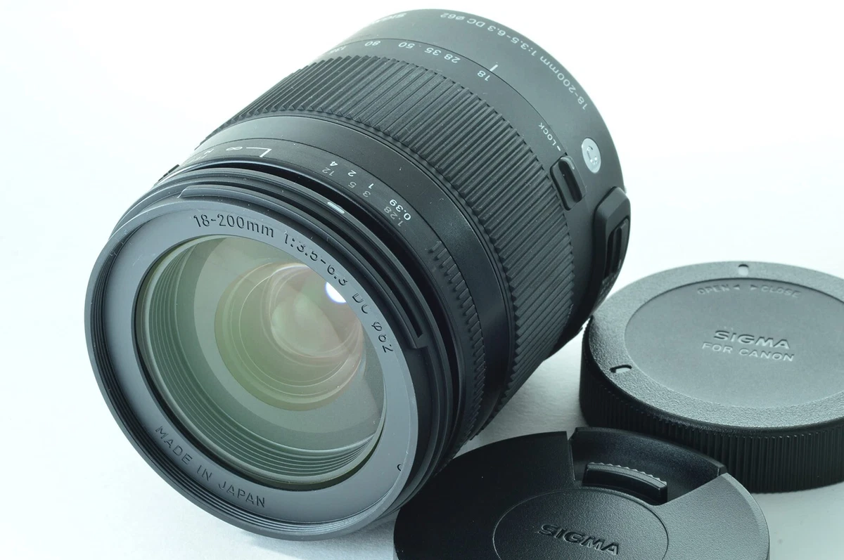 【Near Mint】Sigma 18-200mm F3.5-6.3 Contemporary DC Macro OS HSM Lens for Canon