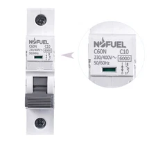 Miniature Circuit Breaker Low-Voltage C60N 1P 10A 230V/400V DIN Rail Mount 6KA