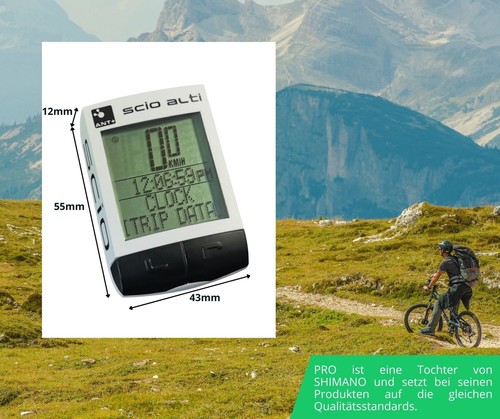 Pro Scio Alti ANT+ Funk Fahrradcomputer Fahrradtacho kabellos 23 Funktionen - Bild 12 von 13