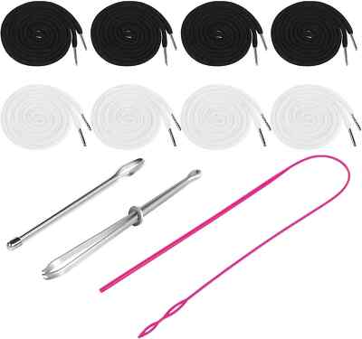 8PCS Drawstring Cord, Replacement Drawstring for Sweatpants, 57 Inch Drawstri...