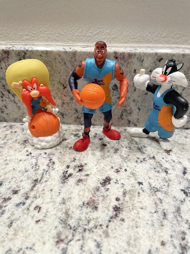 Space Jam Lot of 3 McDonald’s Toys Lebron James, Yosemite Sam, & Silvester