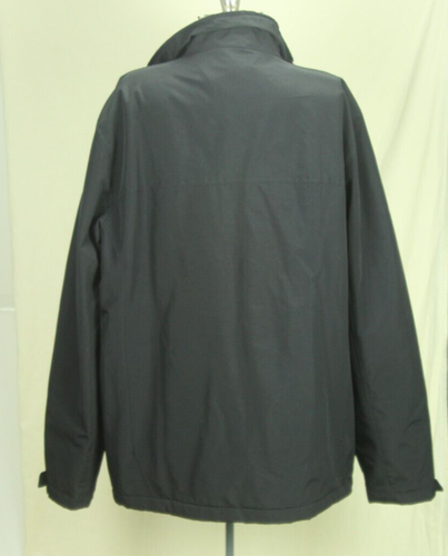 Outfitters Lands End Fleece Lined Jacket Coat Mens Large Black - Picture 5 of 5