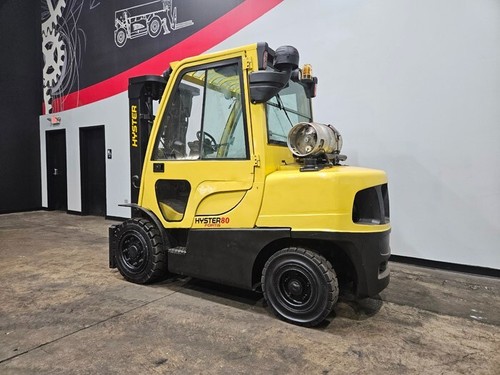 2009 HYSTER H80FT 3 STAGE 8000LB PNEUMATIC LPG FORKLIFT STK 15463 - Picture 2 of 13