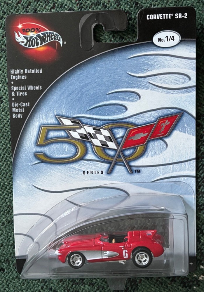 100% HOT WHEELS PREFERRED CORVETTE SR-2 Red