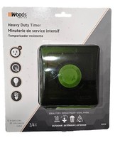 Outdoor 24-Hour Heavy Duty Mechanical Plug-In Timer, 2 Grounded Outlets -50012WD