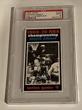1970 Topps basketball #173 Playoff Game 6-PSA 9-MINT
