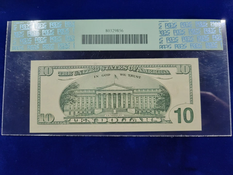 🌟 2003 $10 Fr. 2037-A* Federal Reserve Star Note PCGS SUPERB GEM NEW 67-PPQ - Image 2 of 2