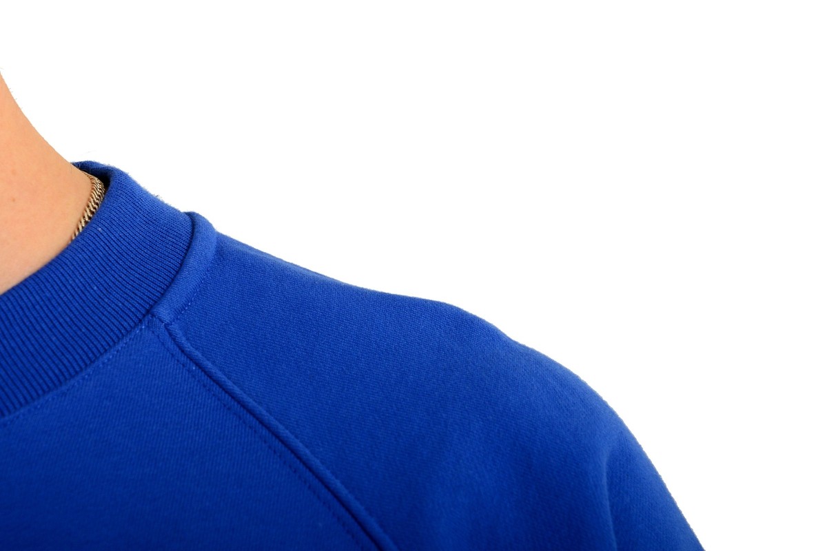 Versace★素敵!College Fit Blue Logo Print Sweatshirt Versace Men's College Fit Royal Blue Logo Print Crewneck