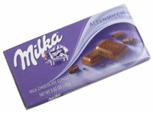 Chocolate con leche Milka Alpine, barras de 3,5 onzas (paquete de 10)