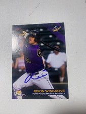Rixon Wingrove 2024 Signed Card Fort Myers Mighty Mussels IP Auto