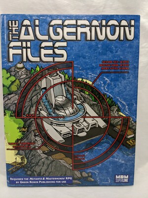 The Algernon Files Mutants And Masterminds Hardcover RPG Book Green Ronin