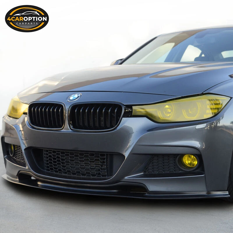 Fits 12-18 BMW F30 3 Series VR Style Front Bumper Lip Spoiler Splitter PU - Image 3 of 4
