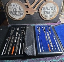 2 PRE-OWNED VINTAGE 1 CHARVOS 877 14PCS  1 CHARVOZ 675 11PCS DRAFTING/DRAWING