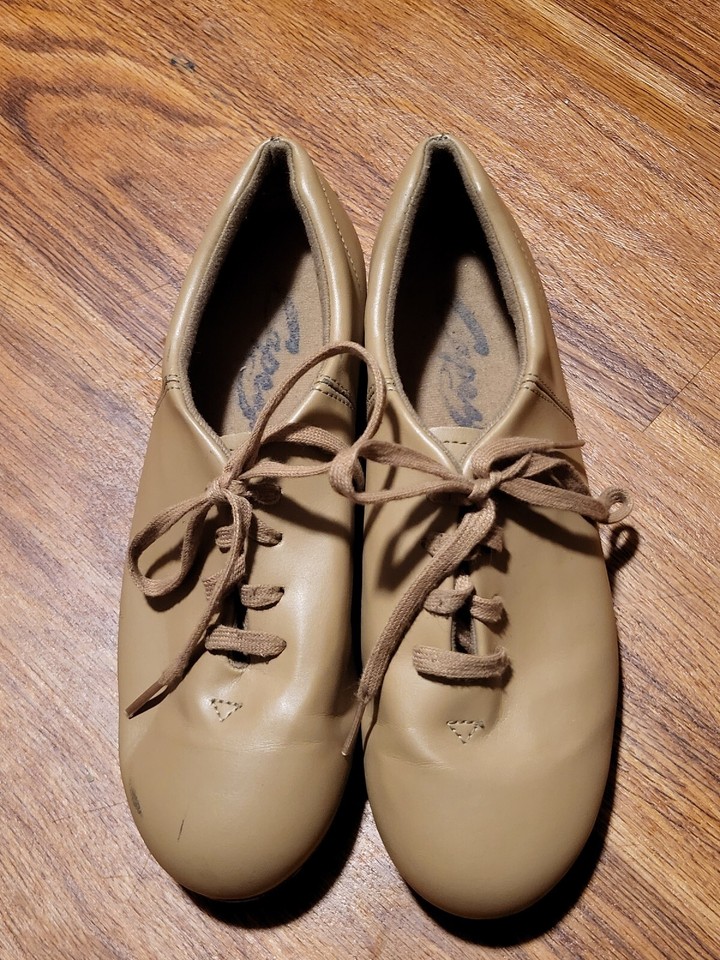Capezio Tap Dance Women Shoes Beige Size 6 Lace Up eBay