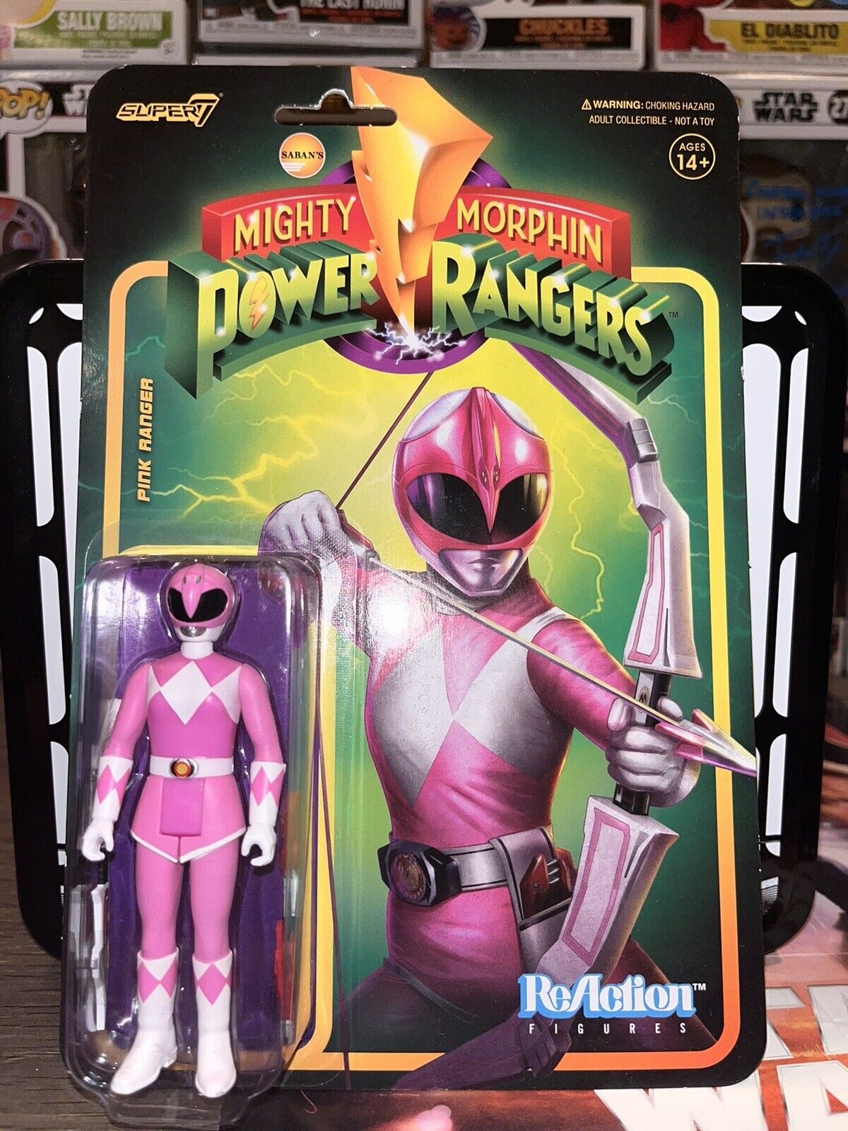 Mighty Morphin Power Rangers Pink Ranger ReAction Figure!