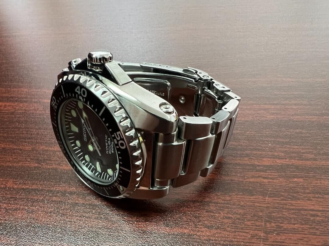 Seiko Kinetic Prospex Automatic Watch Men's 200m SCUBA 5M62 Seiko Kinetic Prospex Automatic Watch Men's 200m SCUBA 5M62
