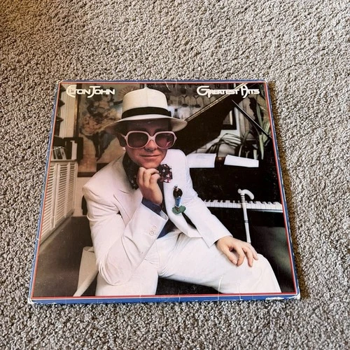 VINTAGE 1974 MCA RECORDS MCA 2128 ELTON JOHN GREATEST HITS VINYL RECORD ALBUM