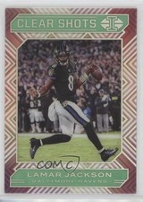 2020 Panini Illusions Clear Shots Emerald Lamar Jackson #2 uk2