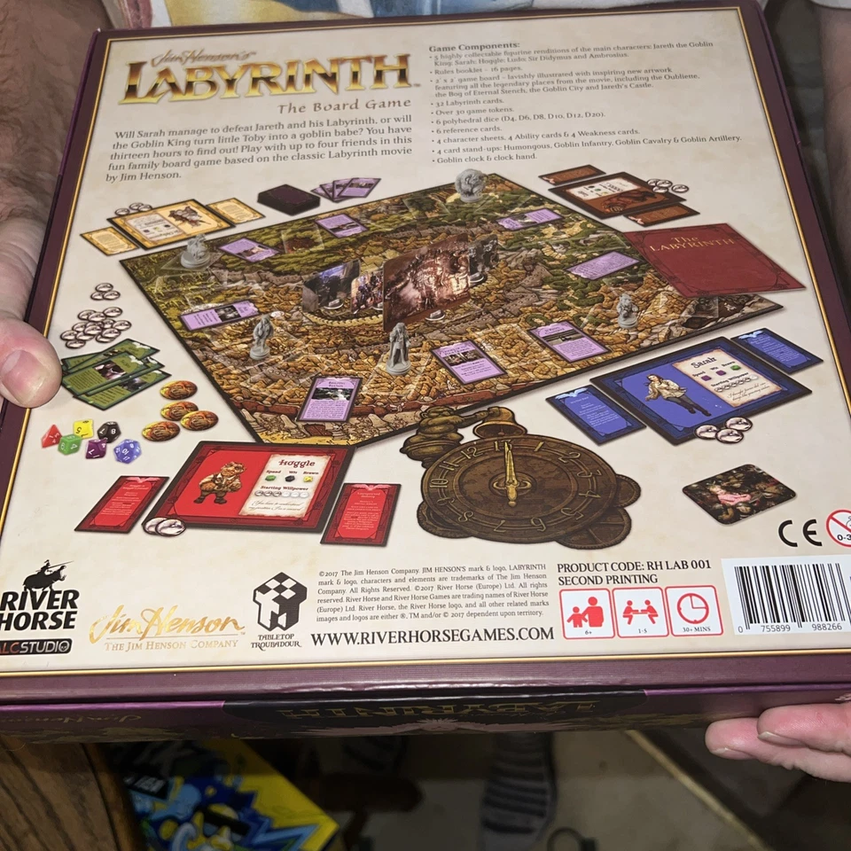 Jim Henson's 2017 Labyrinth The Board Game - Completo River Horse ALC Studio Foto 4 de 4
