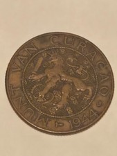 Curacao, 2 1/2 Cent Coin, 1944