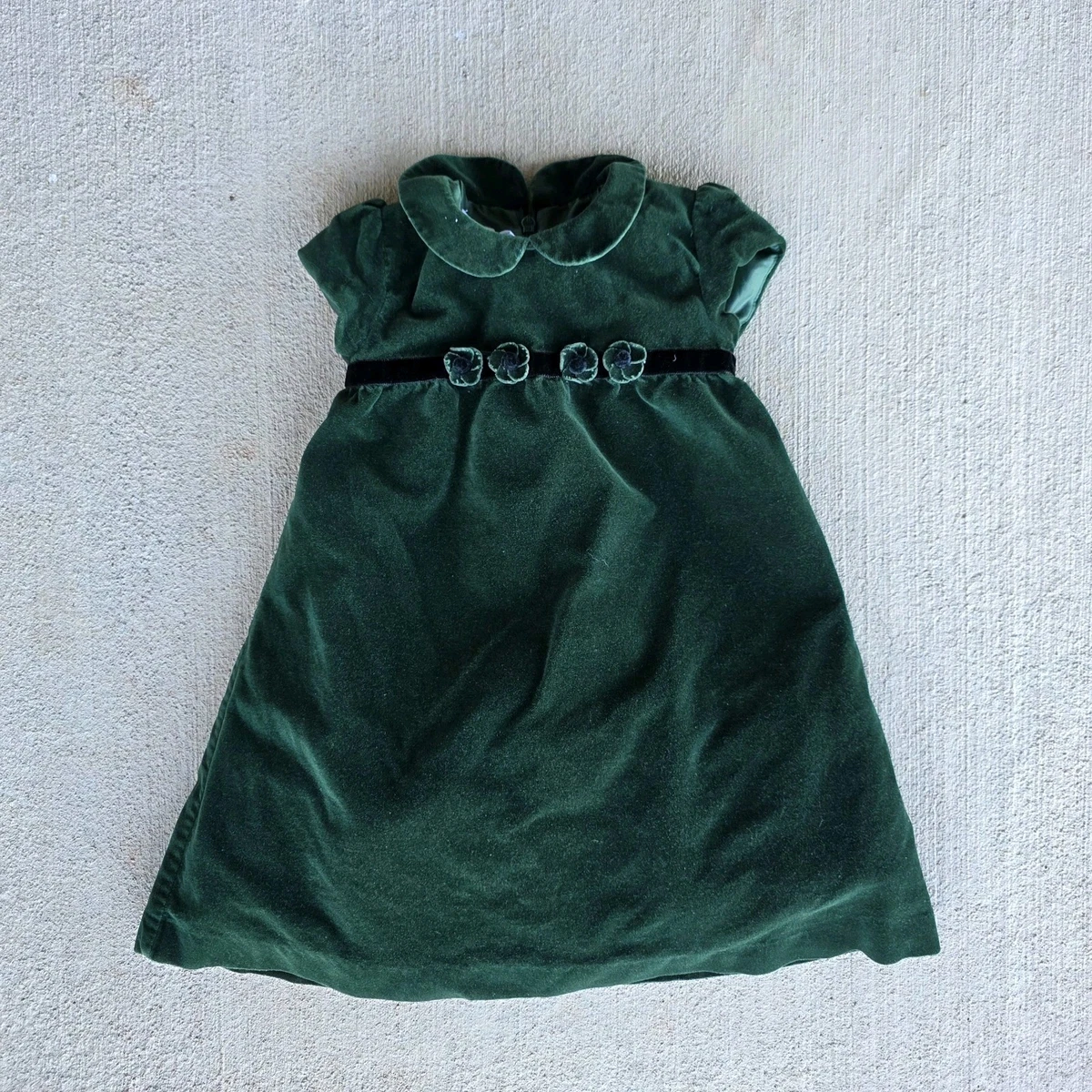 Short Talbots Kids Vert En Velours Côtelé Brodé Chat - Fille Taille 6X