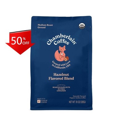 Chamberlain Coffee Organic Witty Fox Hazelnut Blend Roast Ground Coffee - 10oz