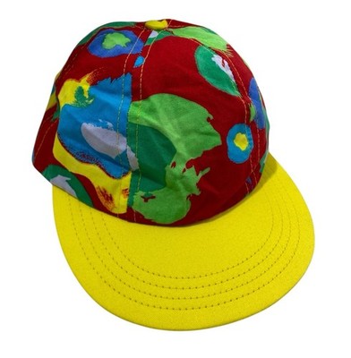 Vintage Jam's World Hat One Size Loud Abstract 100% Cotton Snap Back Made USA