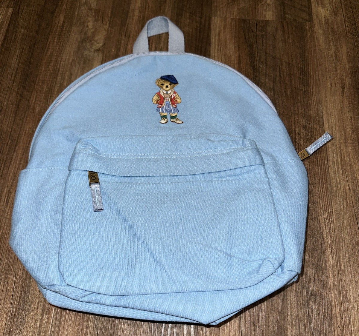 Polo Ralph Lauren Girl Polo Bear Canvas Backpack Blue NWOT | eBay