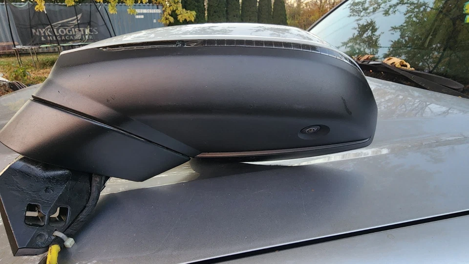 Espejo retrovisor delantero izquierdo audi q7 2017-2019 puerta del lado del conductor OEM blanco Foto 2 de 4