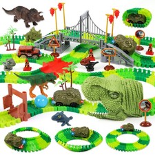 Dinosaur Track Race Car Toys - Birthday Toys Gifts for 3 4 5 6 7 Year Old Boy...