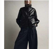 NWT Zara Faux Leather Jacket Bomber
