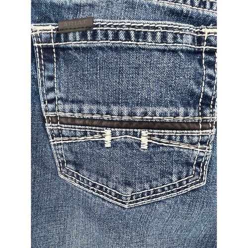 Ariat M7 Slim Fit Straight Leg Jeans Mens 34x30 Silverton Wash Denim Western - Picture 11 of 12