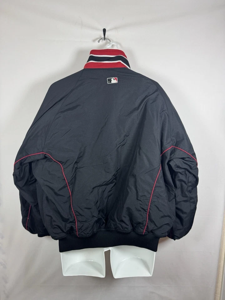 Chaqueta De Colección Cincinnati Reds Majestic Dugout Colección Auténtica Negra Talla L Foto 2 de 4
