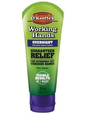 O'Keeffe's Working Hands Overnight Hand Cream Guaranteed Relief 80ml Free P&P 