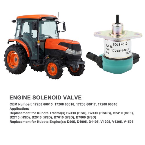 ・Solenoid Valve 17208 60017 Compact Structure For Engine D905 D1005 D1105 - Picture 10 of 12