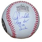 JOE MADDON signed (CHICAGO CUBS) 2016 World Series OML baseball BECKETT BW61579