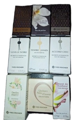 9 x  5ml Miniaturen Yves Rocher So Elixir  Vanille Noire Tentre Jasmin usw.