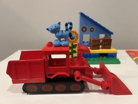 LEGO DUPLO Bob The Builder Muck Can Do It 3596 Complete Set Pilchard Bulldozer