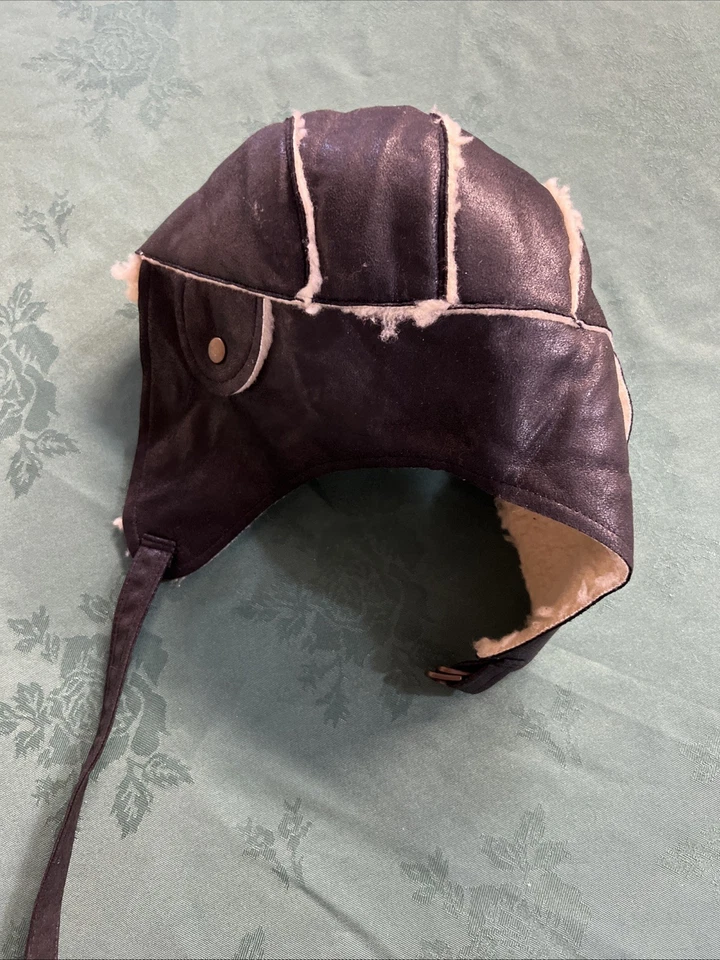 Sombrero de aviador ililily invierno snowboard sherpa algodón orejeras trampero piloto marrón Foto 3 de 4