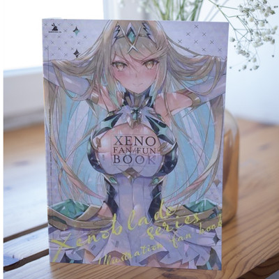 Doujinshi XENOBLADE2 ART BOOK '' XENO FAN/FUN BOOK '' A4/50P Xenoblade