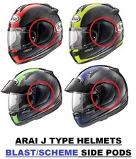 RARE GENUINE #ARAI J TYPE SIDE PODS - BLAST SCHEME - MINT CONDITION - £37.99