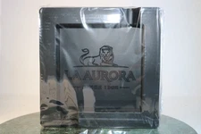 NEW Sealed LA AURORA Silicone Cigar Ashtray Black Large 2 Cigar Rests Sealed