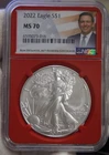 2022 US Silver Eagle $1 NGC MS70 Florida Gov. Desantis Label