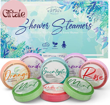 Shower Steamers Aromatherapy 8 Pack - Gifts for Women, Shower Bombs with Essenti